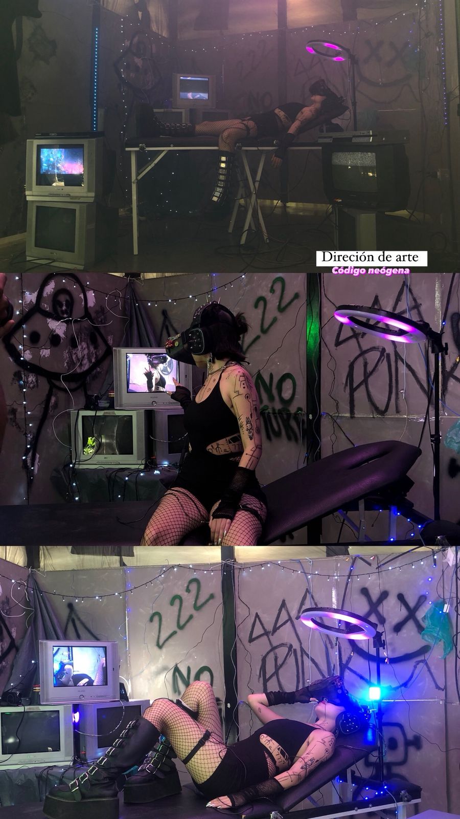 Puesta en escena de Código Neógena con dirección de arte de Silvana Ruiz