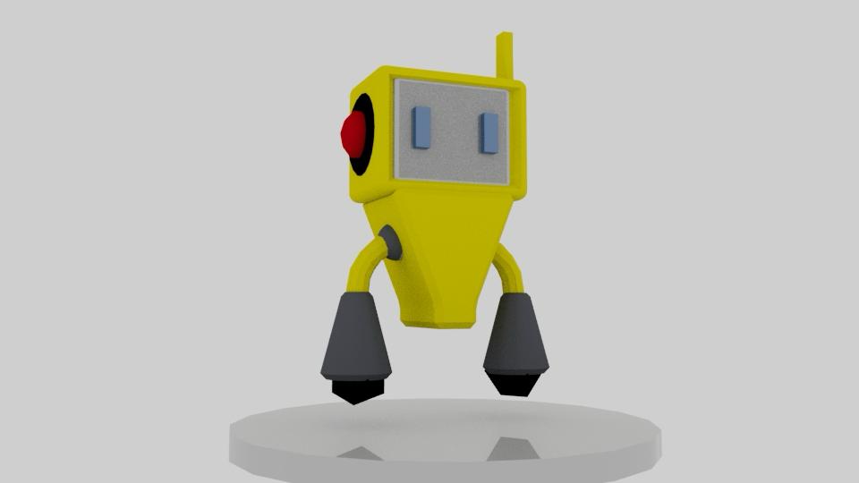 Diseño de Robot en 3D- Creado en Maya por Silvana Ruiz